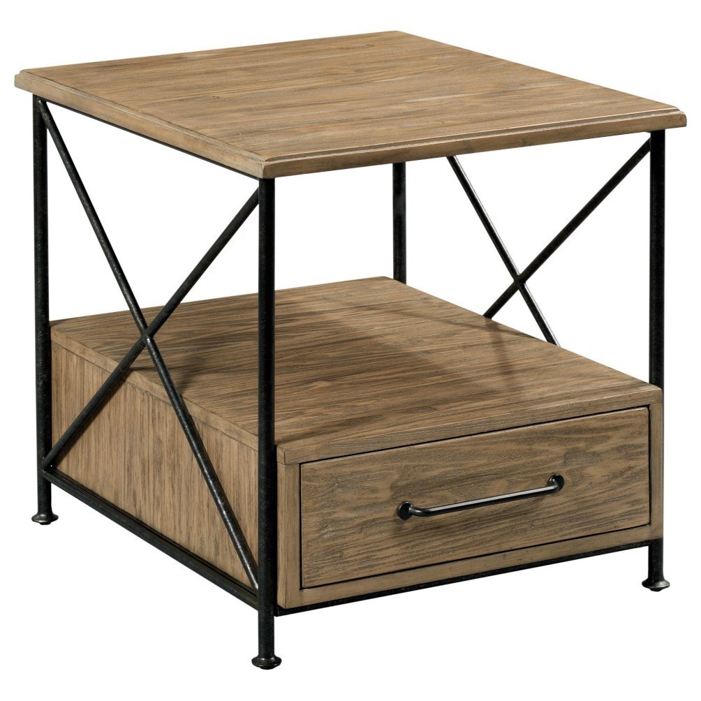 Kincaid Furniture Modern 944915 Modern Rustic Solid Wood End